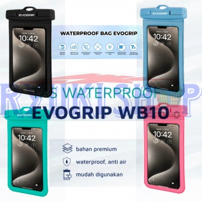 SARUNG TEMPAT HP HOLDER MOTOR WATERPROOF EVOGRIP WB10